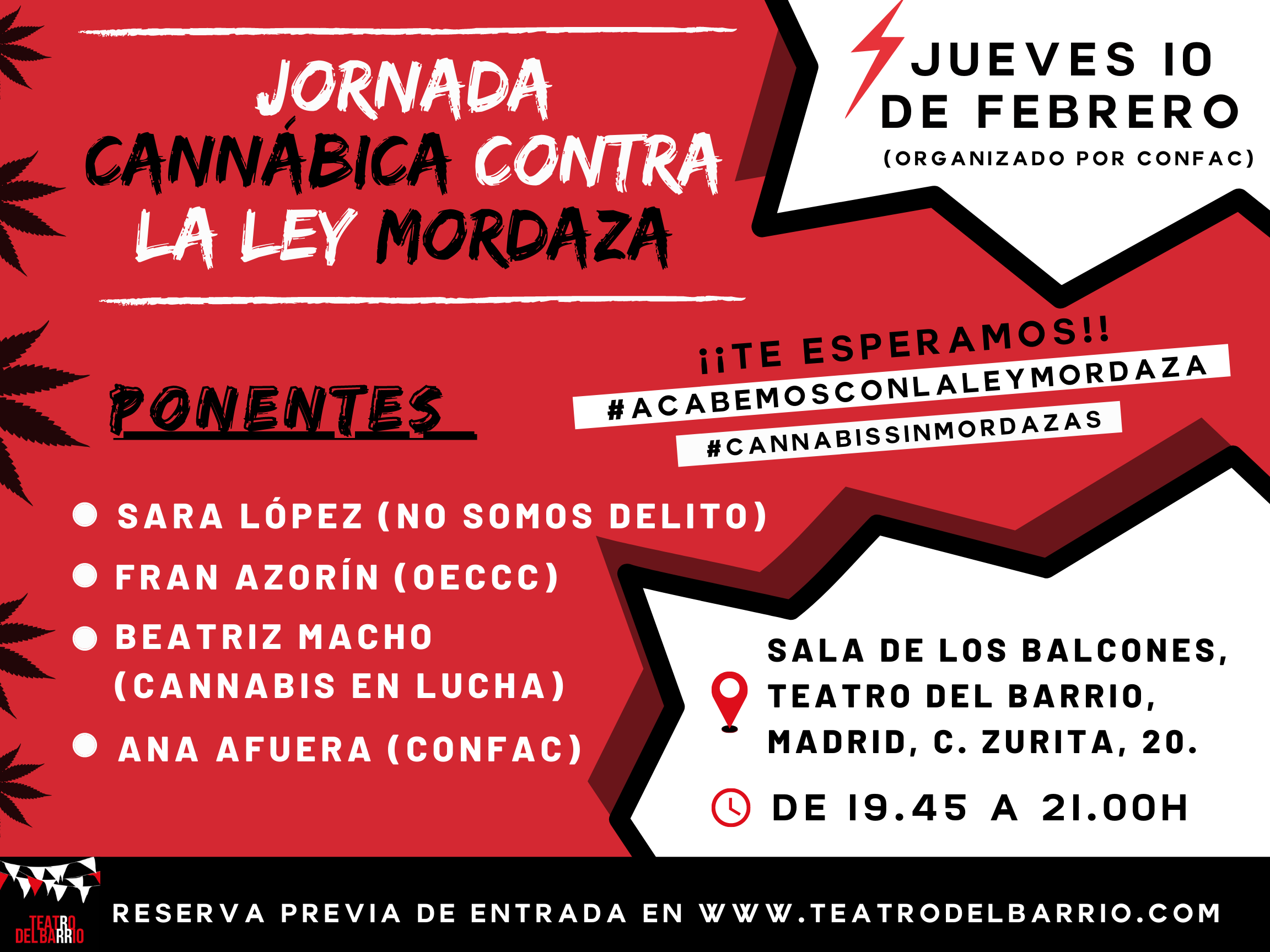 Ley Mordaza 10 de febrero Cannabis