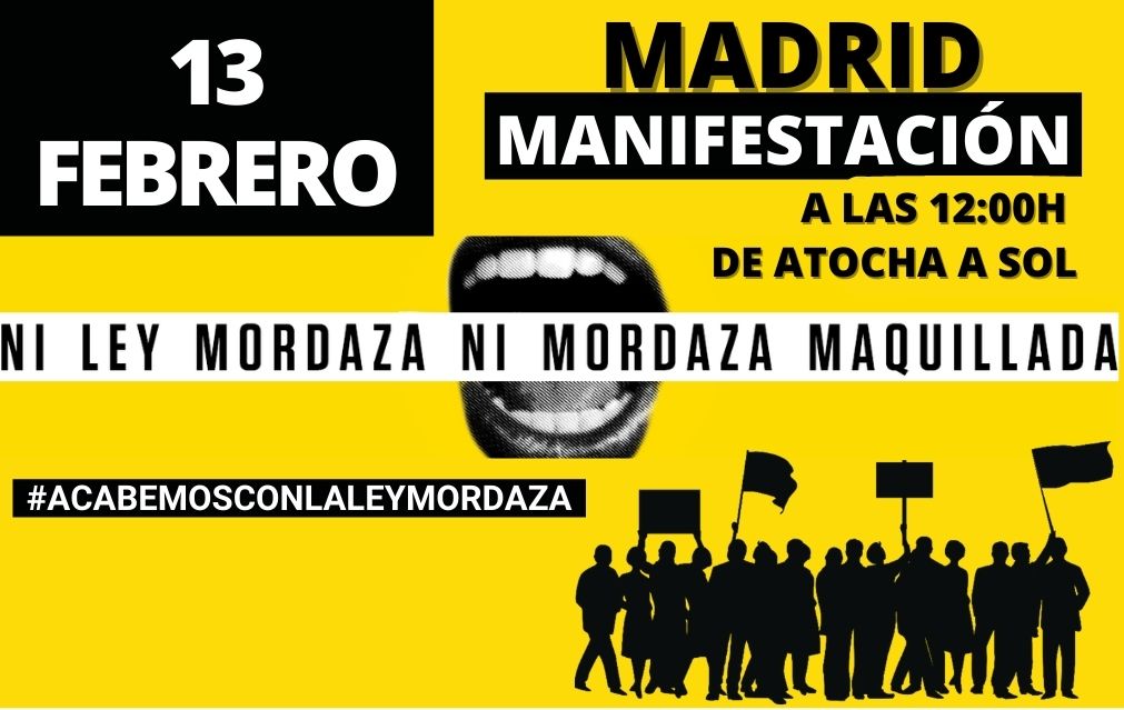 Llamamiento a la movilización contra la Ley Mordaza